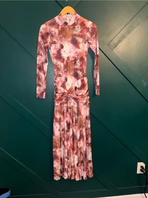 Bardot Lea Mesh Dress in Tie Dye Wedding Party Dress Size Small thumbnail 2