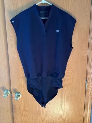 Figs Navy Sleeveless Bodysuit Top thumbnail 2