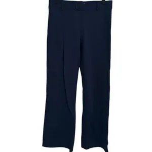 Betabrand Classic Dress Pant‎ Yoga Pants Straight Leg Navy Blue Medium Petite thumbnail 2