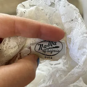 Vintage 90s White Lace Sheer Blouse Victorian Romantic Whimsygoth Coquette thumbnail 6