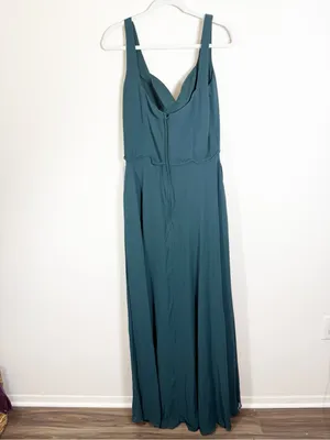 NWT Kennedy Blue Haley Bridesmaid Dress Forest Green Size 14 thumbnail 4
