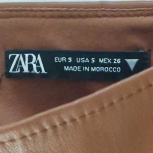 Zara Brown Corset Faux Leather Bustier Tube Chic‎ Women's Small Coastal Cowgirl thumbnail 6