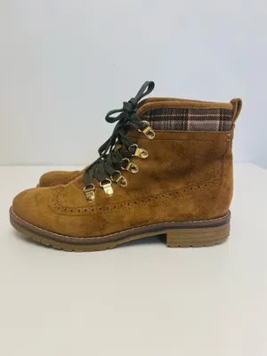 Tommy Hilfiger Women's Ollia Lace-Up Booties Dark Natural Size 7 M thumbnail 8