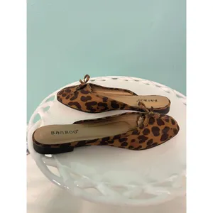 Women's Bamboo Leopard Print‎ Sequence Size 5.5 New S-311 thumbnail 7
