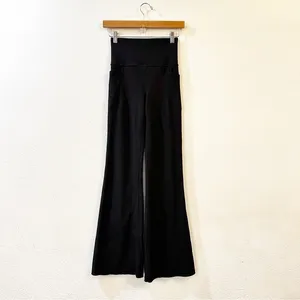 Athleta Salutation Stash Flare Pant Ribbed‎ Leggings Women's Black Size XS thumbnail 4