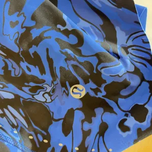464 | NWT Lululemon Fast and Free 6" Pocket Shorts Blue Marble Print‎ Size 2 thumbnail 7