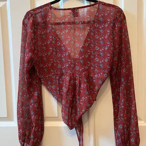 Princess Polly Waverley Floral Tie Up Blouse thumbnail 5