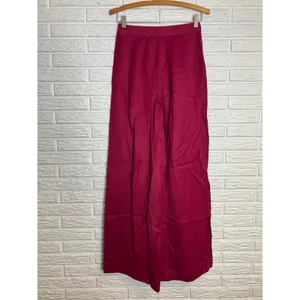 Massimo Dutti pleated wide leg pants trousers pink magenta women's size 6 modern thumbnail 6