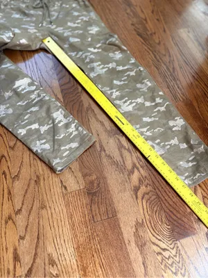 Bevy Flog Shely Beige Gold Metallic Camo Drawstring Pants Size 25 thumbnail 7