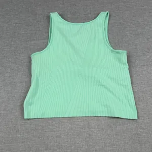 Lululemon Tank Top Womens Small Green Cropped Built-In Bra Moisture Wicking Yoga thumbnail 6