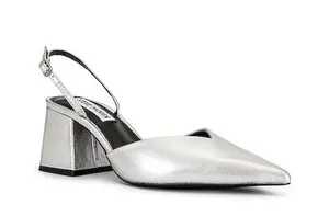 BRAND NEW IN BOX Steve Madden Courtnie Sling Back in Silver, Size 8 thumbnail 1