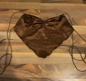 Brown tie top Size M thumbnail 1