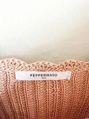 Peppermayo Scoop Neck Long Sleeve Crochet Maxi Dress Size XS/S thumbnail 6