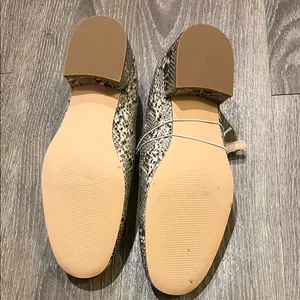 Steve Madden Black and White Jodee Snakeskin Flats thumbnail 5