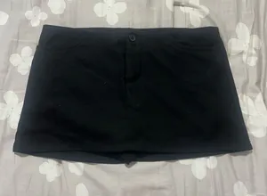 Brandy Melville Black Mini Skort thumbnail 1
