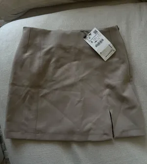 ZARA Beige Mini Skirt thumbnail 1