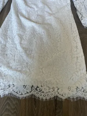 Sail to Sable Fringe Lace Bell Sleeve Shift Dress NWT Women’s 4 thumbnail 2