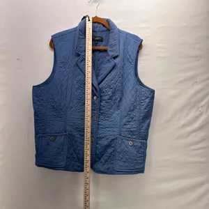 Talbots Womens Quilted Vest Size XL Teal Warm Cozy Chore Comfy‎ thumbnail 9