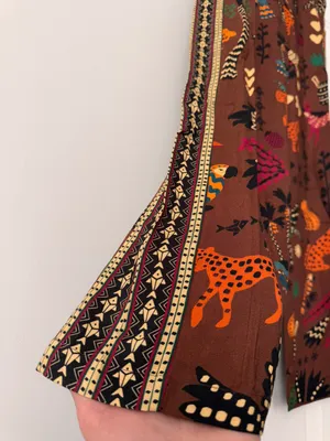 Farm Rio Tropical Print Pull-On Straight Leg Pants, Size M thumbnail 8