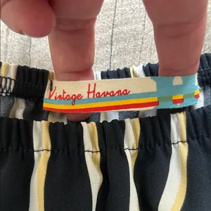 Vintage Havana Black and White Striped Top thumbnail 2