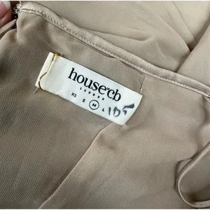 New! House of CB 'Loren' Latte Corset Maxi‎ Dress in Tan Sz Medium $269 thumbnail 8