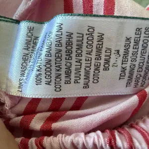 M&S Marks & Spencer Pink Red Striped Cotton Drawstring Pants Wide Leg US 6 thumbnail 8