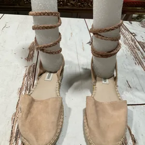 Nwot‎ Steve Madden Mesa Leather Espadrille Ankle Rope Tie Sandals thumbnail 9