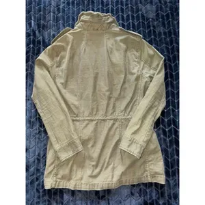 Free People Not Your Brothers Surplus Army Green Full Zip Jacket Size‎ Small thumbnail 6