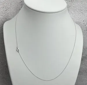 10k White Gold Chain Necklace thumbnail 1