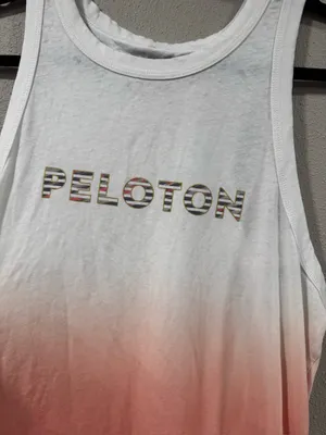 Peloton Women’s White Ombré Go To Racer Back Tank thumbnail 3