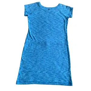 Columbia T-Shirt Dress‎ Womens Medium Blue Space Dye Drawstring Casual Gorpcore thumbnail 3