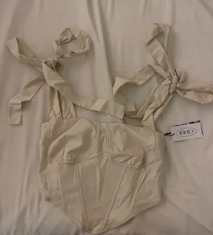 Cider cream corset top thumbnail 3