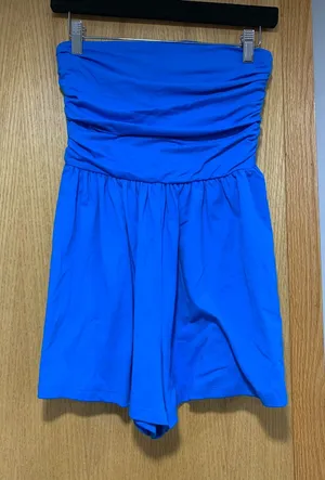 Susana Monaco Blue Strapless Romper - Size XS thumbnail 1