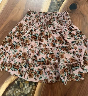 Pink Lily Floral Skort thumbnail 1