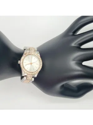Womens Rose Gold Bi Color Japan Movement Watch thumbnail 5