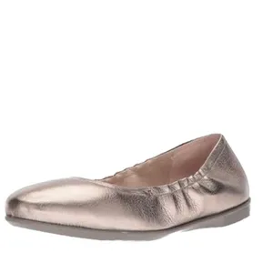 ECCO Size 8 Ballet Flat Shoes Incise Enchant Metallic Bronze Leather Ballerina thumbnail 6