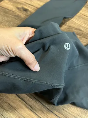 Lululemon Align High Rise Crop 23” Gray Leggings Size 6 Nulu Yoga thumbnail 2