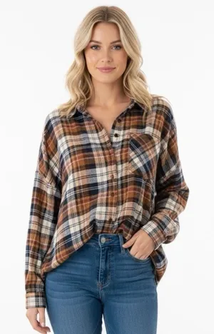 French Connection plaid shirt size medium thumbnail 1