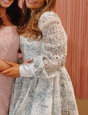 Lila Flounce Dress In Water Flrl thumbnail 3