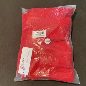 Women’s Full Length Red Chiffon Prom Party Dress Sweetheart Neckline Size 6 NWT thumbnail 11