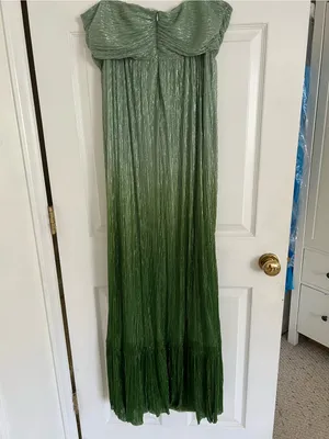 Strapless Green Ombre Maxi Dress Size 12 thumbnail 3
