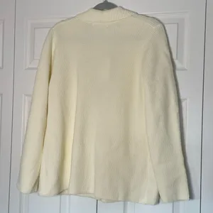NWT Grace Karin Cream Knit Blazer Cardigan L thumbnail 4
