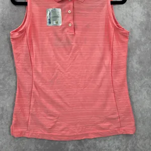 Adidas Pink Flamingo Clima Cool Golf Sports Active Sleeveless Shirt Top M Medium thumbnail 4