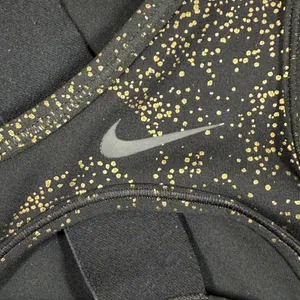 Nike Womens‎ One Shoulder Metallic Gold Speckle Sports Bra Black XS DQ5242-010 thumbnail 5