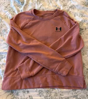 Pink Under Armour Cropped Crewneck thumbnail 1