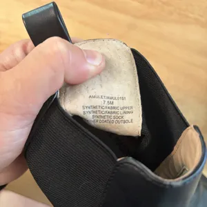 Steve Madden Amulet AMUL01S1‎ Women's Size 7.5 Lug Sole Boots Black Chelsea thumbnail 8