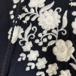 Old Navy Womens Black Embroidered Tunic Shirt Long Sleeve V Neck‎ Size S thumbnail 5