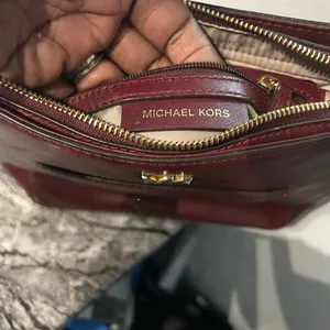 Michael Kors Burgundy Crossbody Bag thumbnail 5
