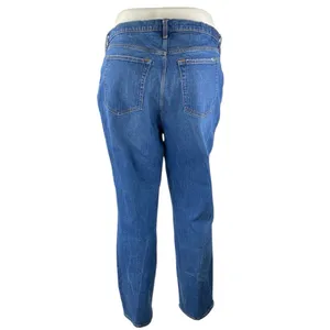Abercrombie & Fitch The 90s Straight Women's Blue High Rise Denim Jeans Pants 35 thumbnail 2