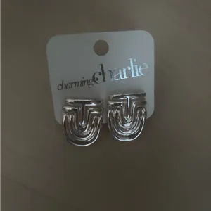 Charming Charlie Silver Earrings 1.5” long and Hanging gold earrings 2” long. thumbnail 5
